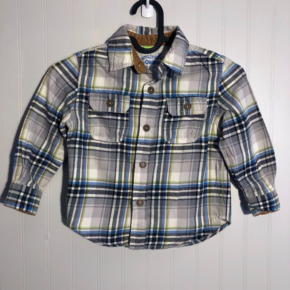 OshKosh B'Gosh long sleeved flannel (Boys 3T)